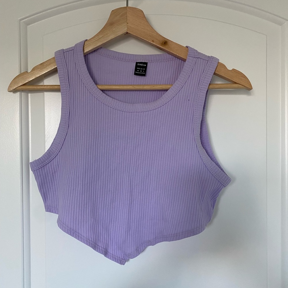 Lavender crop top